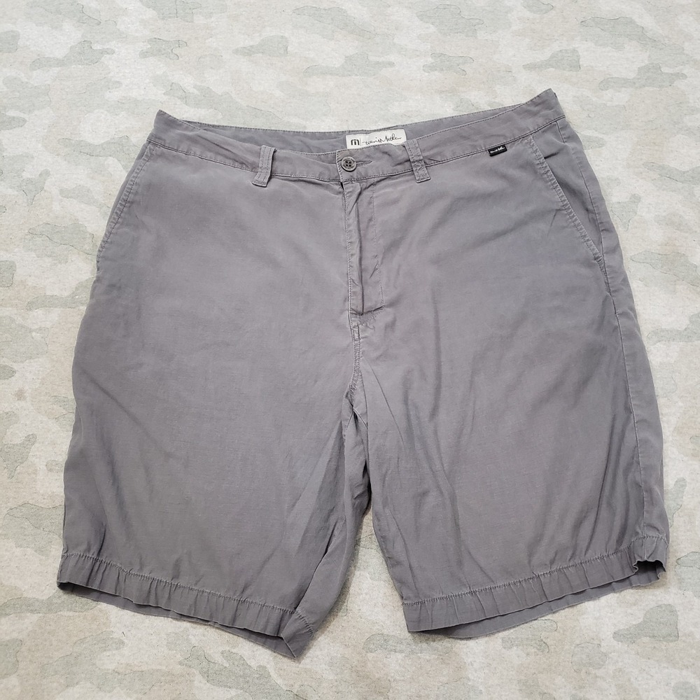 Travis Mathew Shorts Mens 36‎ Gray Pockets Casual Golf